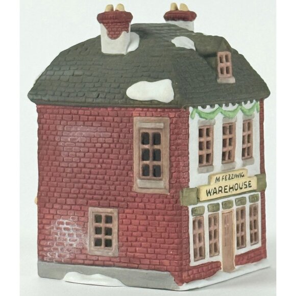 Dept 56 Heritage Village 1986 A Christmas Carol Fezziwigs Warehouse Lighted Chri - Picture 3 of 7